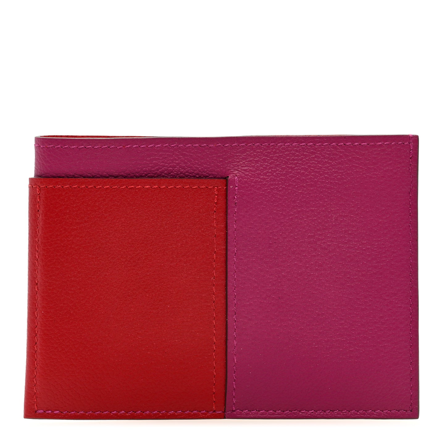 Evercolor Evergrain Necto Card Holder Rose Pourpe Rouge Piment Rouge De Coeur