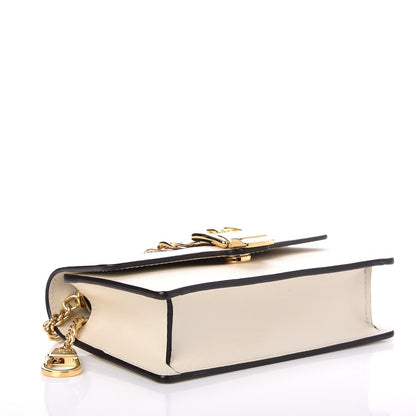 Gucci Calfskin Super Mini Sylvie Chain Shoulder Bag White 4 of 8