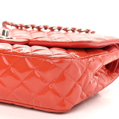 Chanel Patent Calfskin Quilted Medium Double Flap Red 10 of 17