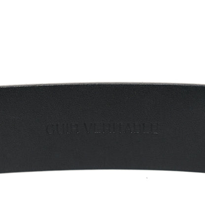 Chanel Calfskin Paris Button CC Belt 75 30 Black 5 of 6