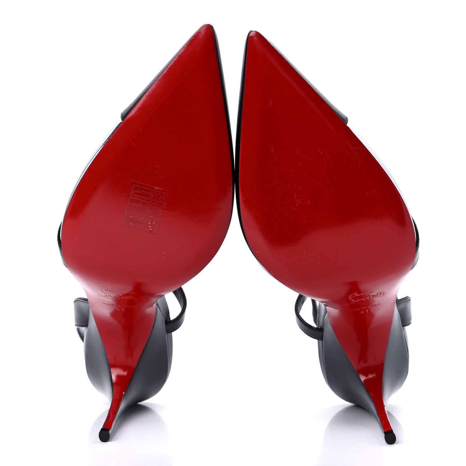Christian Louboutin Nappa Platina 100 Pumps 41 Black Silver 5 of 8