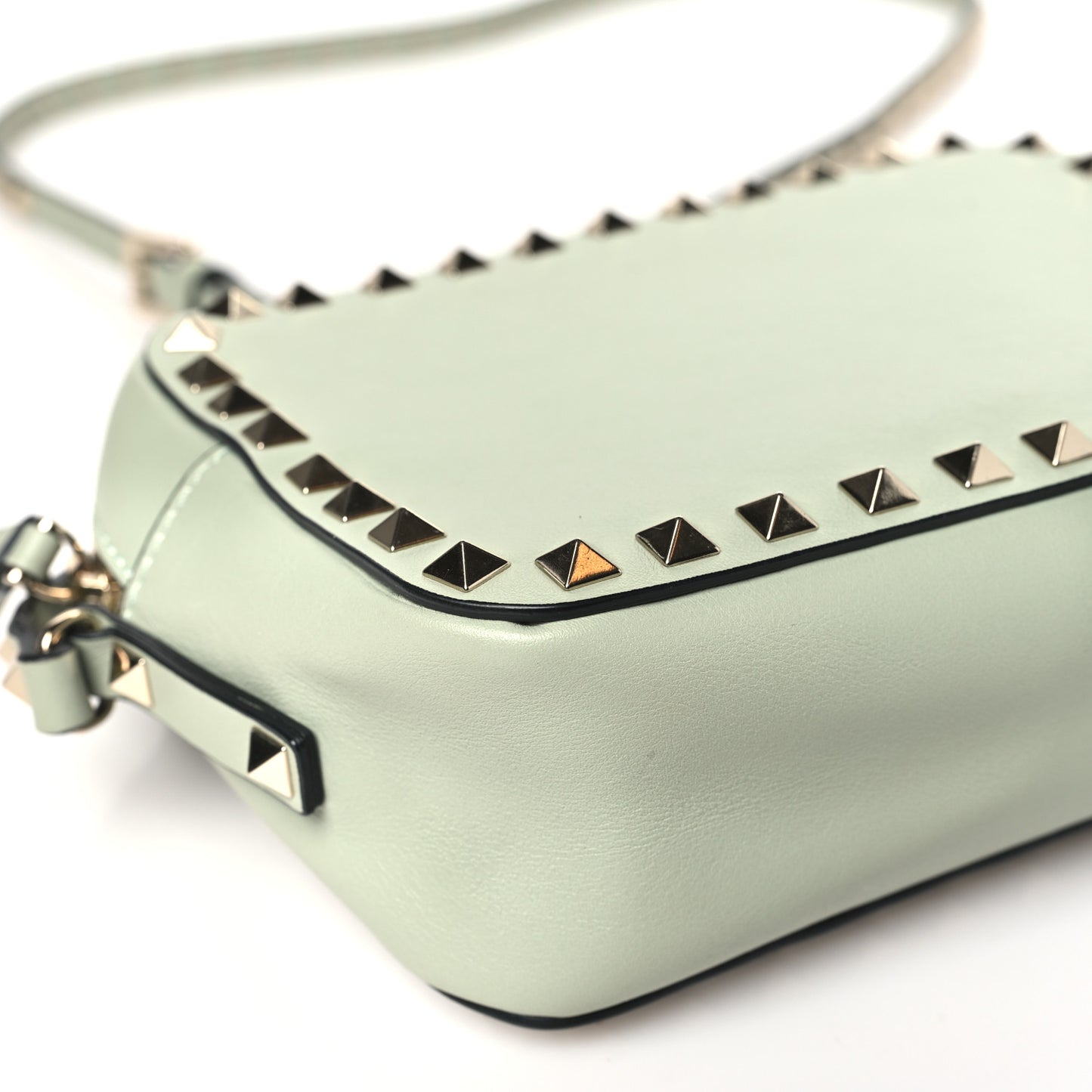 Calfskin Rockstud Camera Crossbody Bag