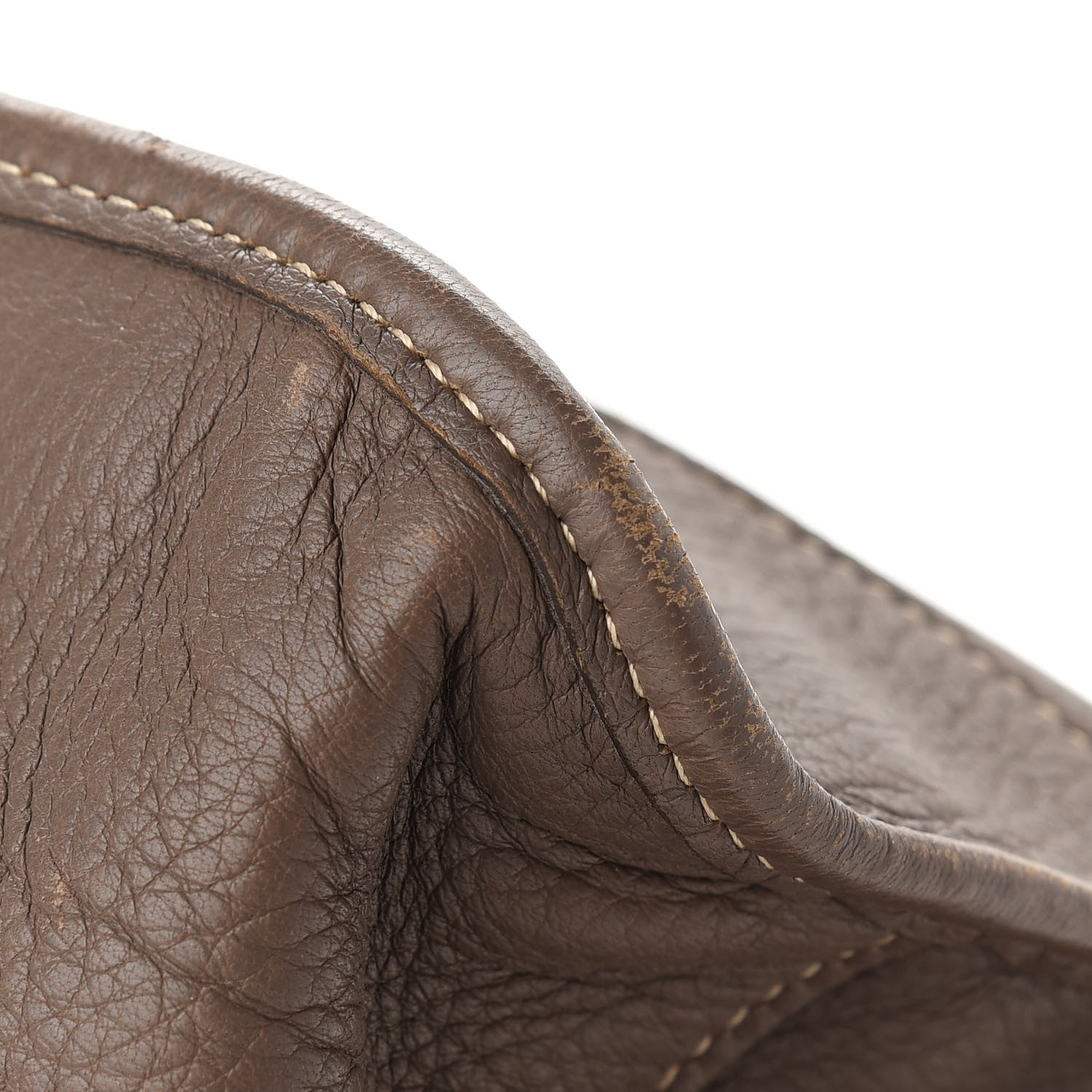 Prada Cervo Deerskin Tote Bambu 10 of 12