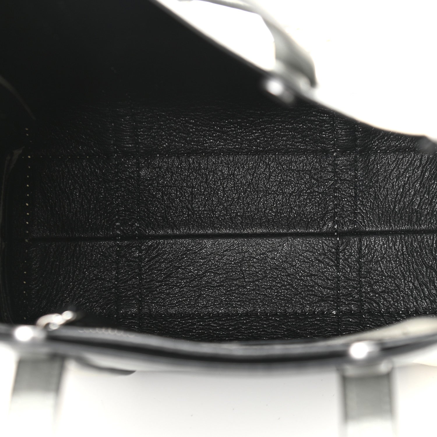 Marc Jacobs Grained Calfskin The Tag Tote Grey White 5 of 9