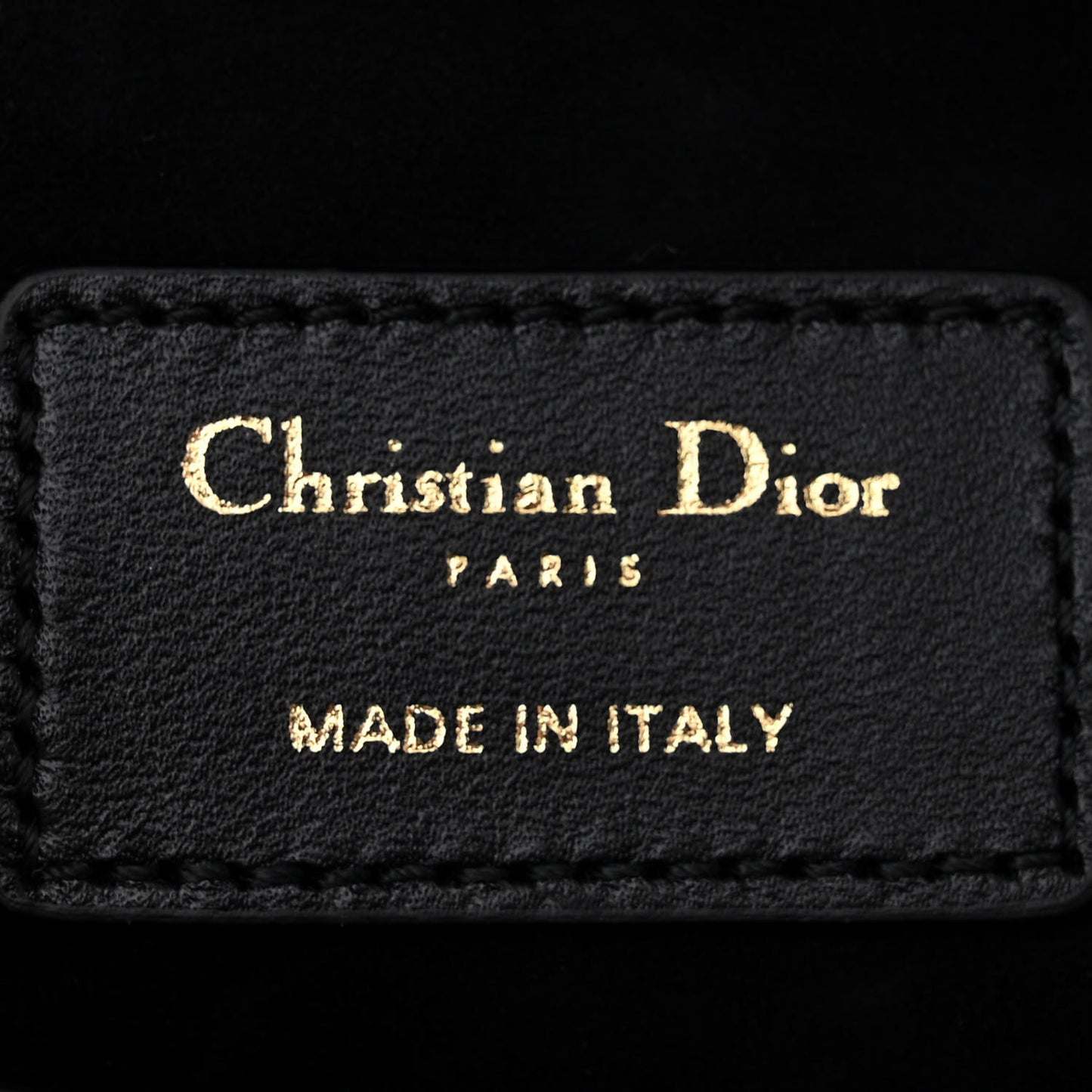 Lambskin Cannage Medium Lady D-Joy Black