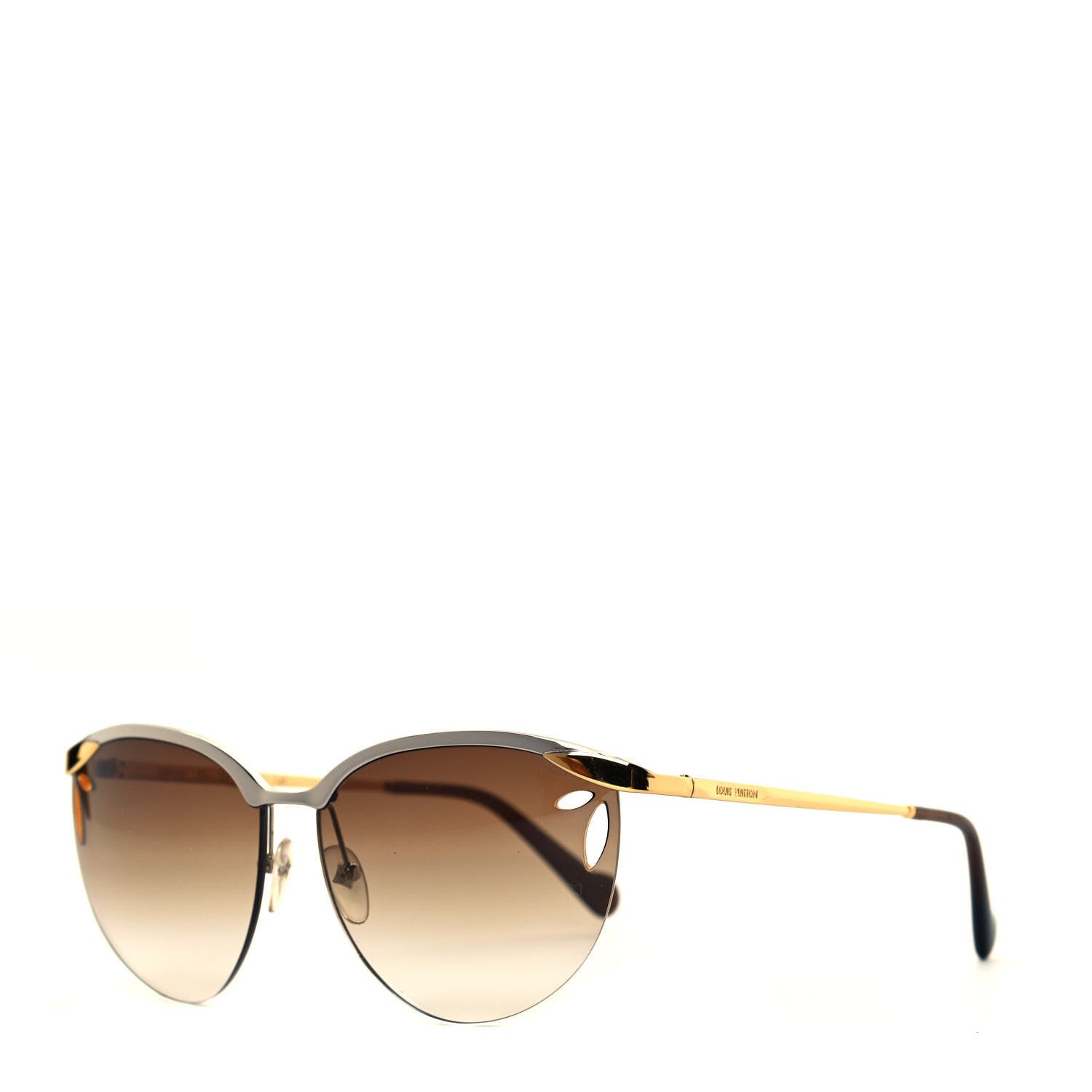 Louis Vuitton Lila Pilot Sunglasses Z0810U Brown Glitter 1 of 6