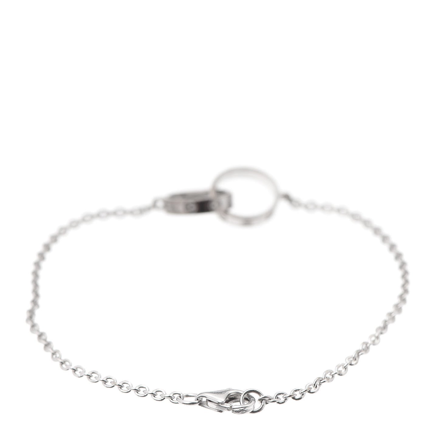 18K White Gold Interlocking LOVE Bracelet