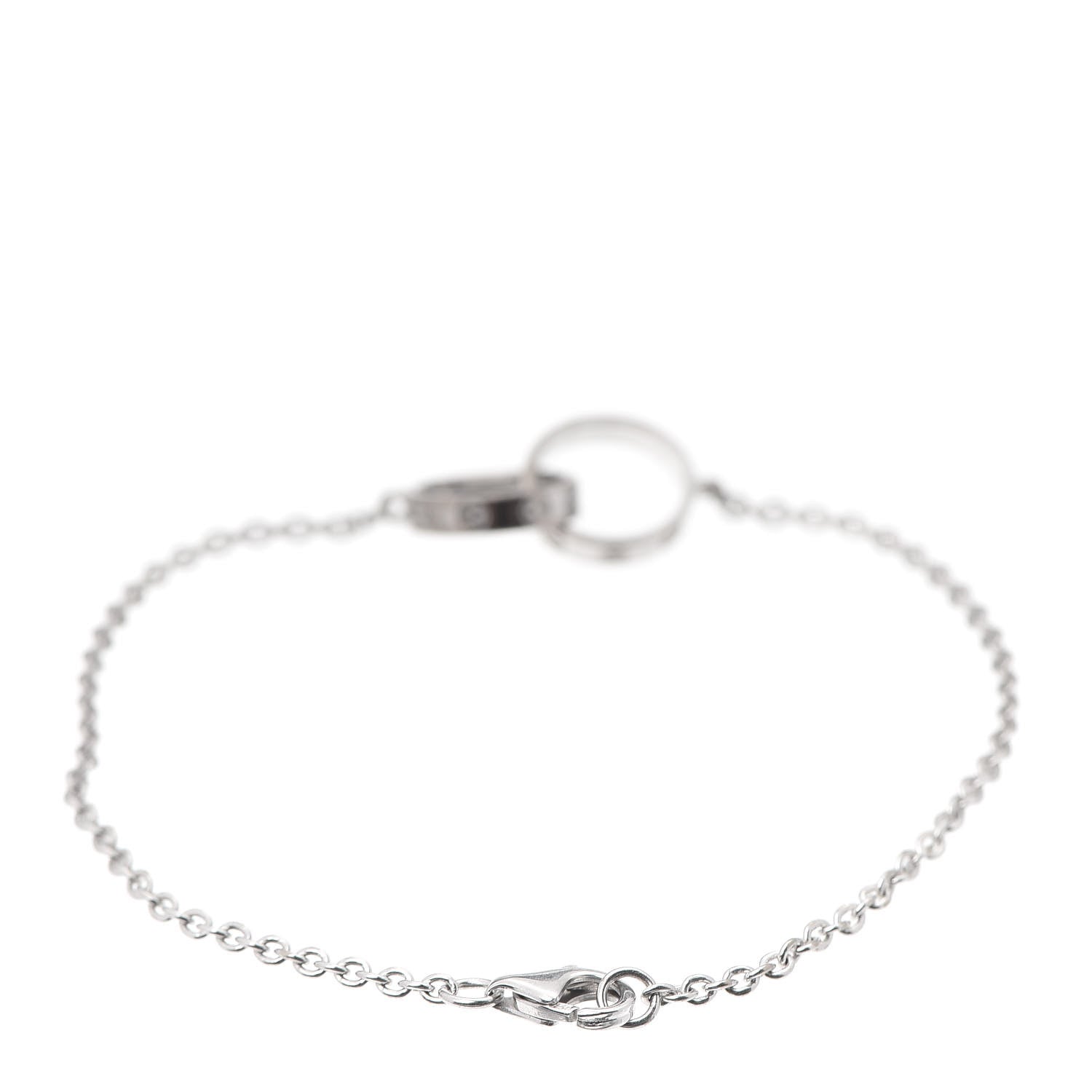 Cartier 18K White Gold Interlocking LOVE Bracelet 3 of 6