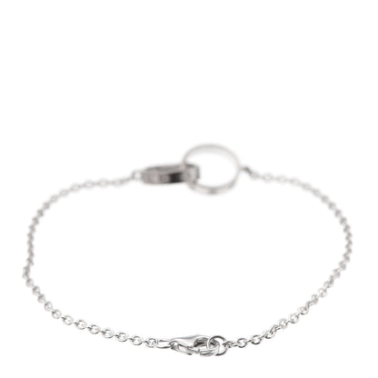 Cartier 18K White Gold Interlocking LOVE Bracelet 3 of 6