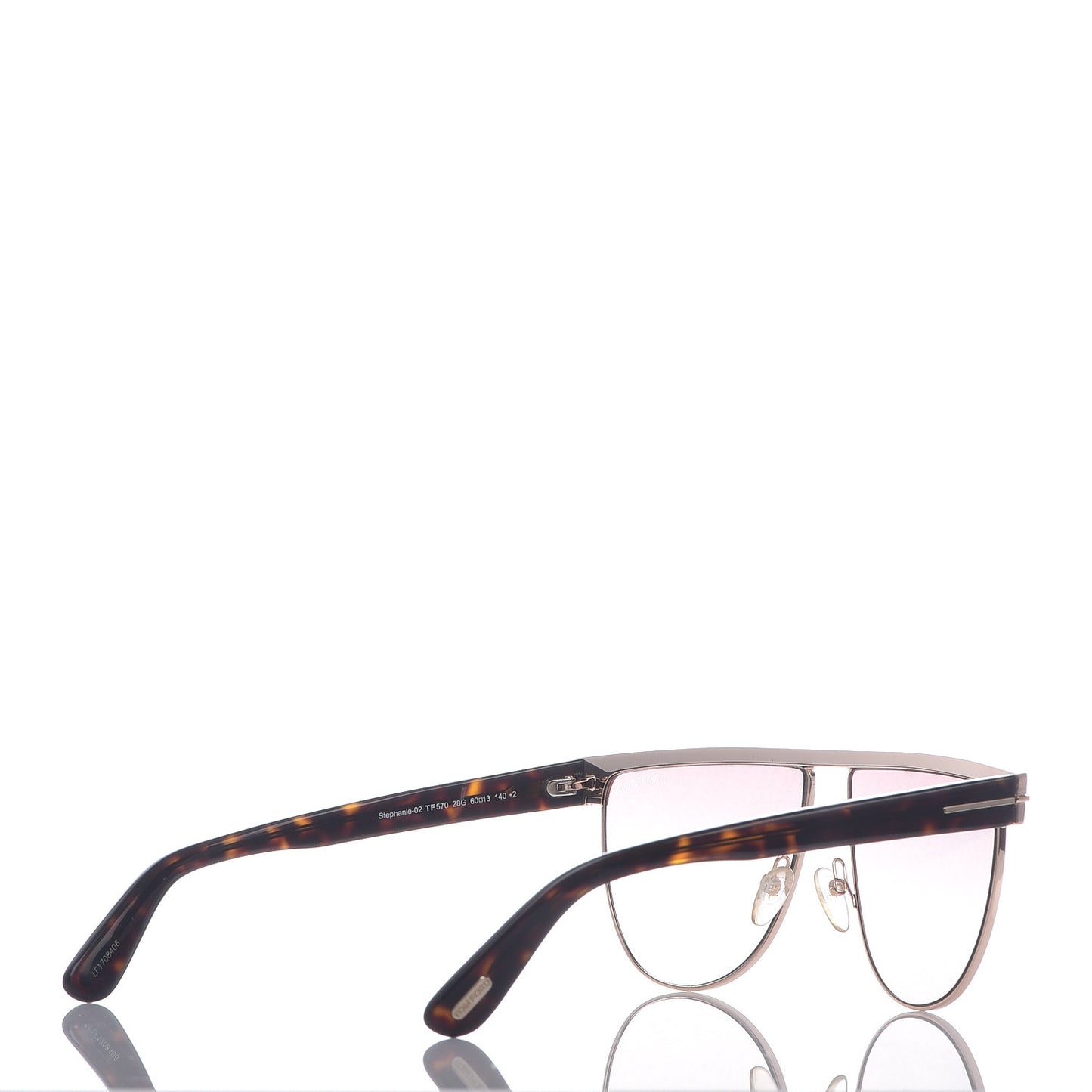 Stephanie Sunglasses TF570 Gold Havana