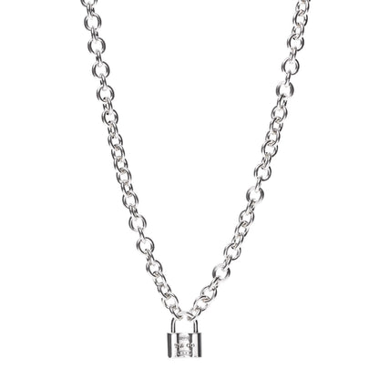 Tiffany Sterling Silver 1837 Lock Charm Necklace 1 of 3