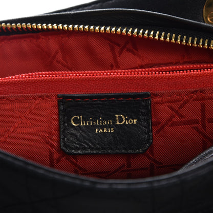 Christian Dior Lambskin Cannage Medium Lady Dior Black 7 of 8