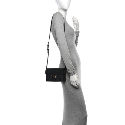 Gucci Calfskin Horsebit 1955 Shoulder Bag Black 2 of 11