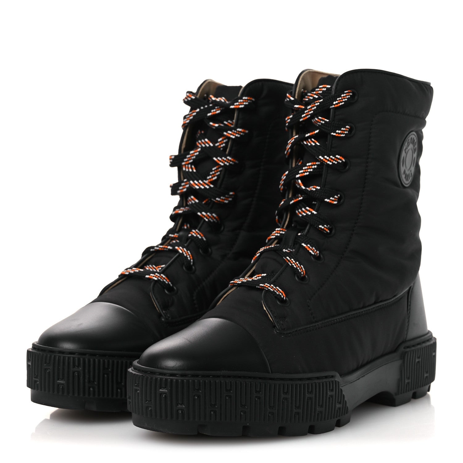 Hermes Calfskin Parachute Fresh Ankle Boots 38 Black 4 of 12