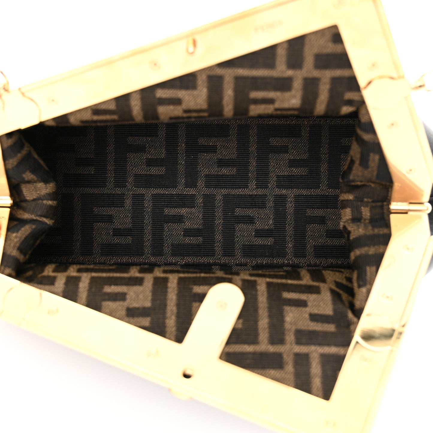 Shiny Nappa Small Fendi First Black