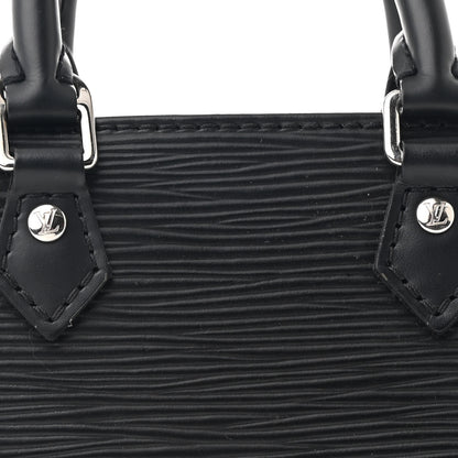 Louis Vuitton Epi Petit Sac Plat Black 7 of 10