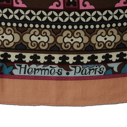 Hermes Cashmere Silk La Femme Aux Semelles de Vent Shawl 140 5 of 6