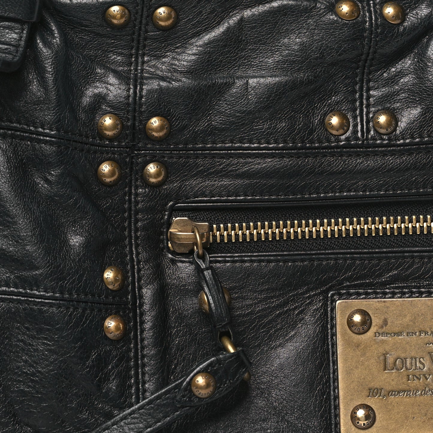 Lambskin Riveting Black