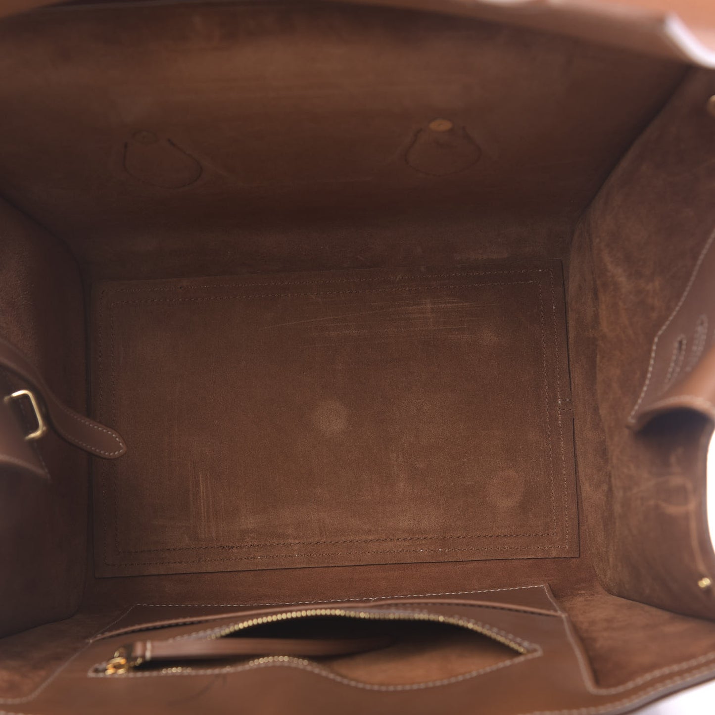 Natural Calfskin Small Tie Knot Tote Tan