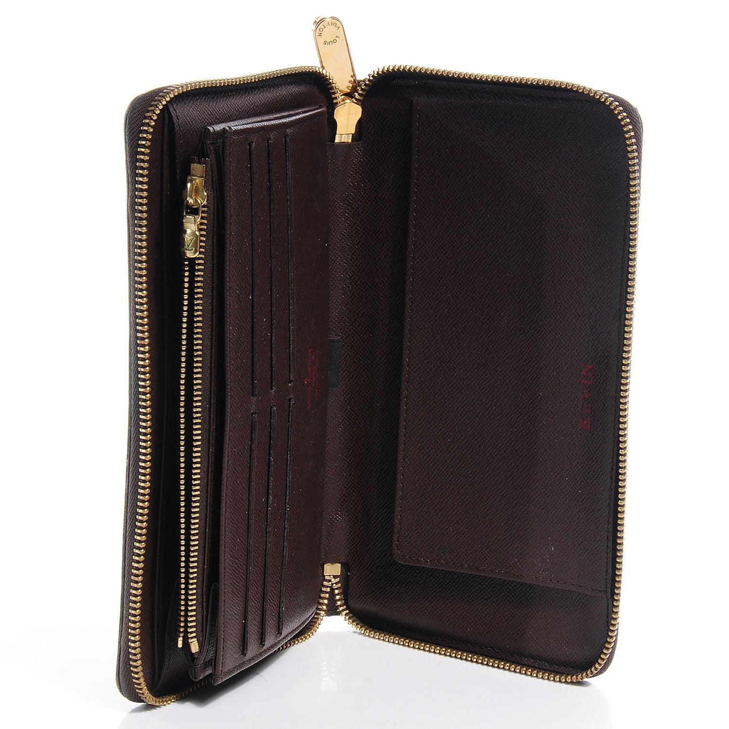 Damier Ebene Zippy Organizer Wallet
