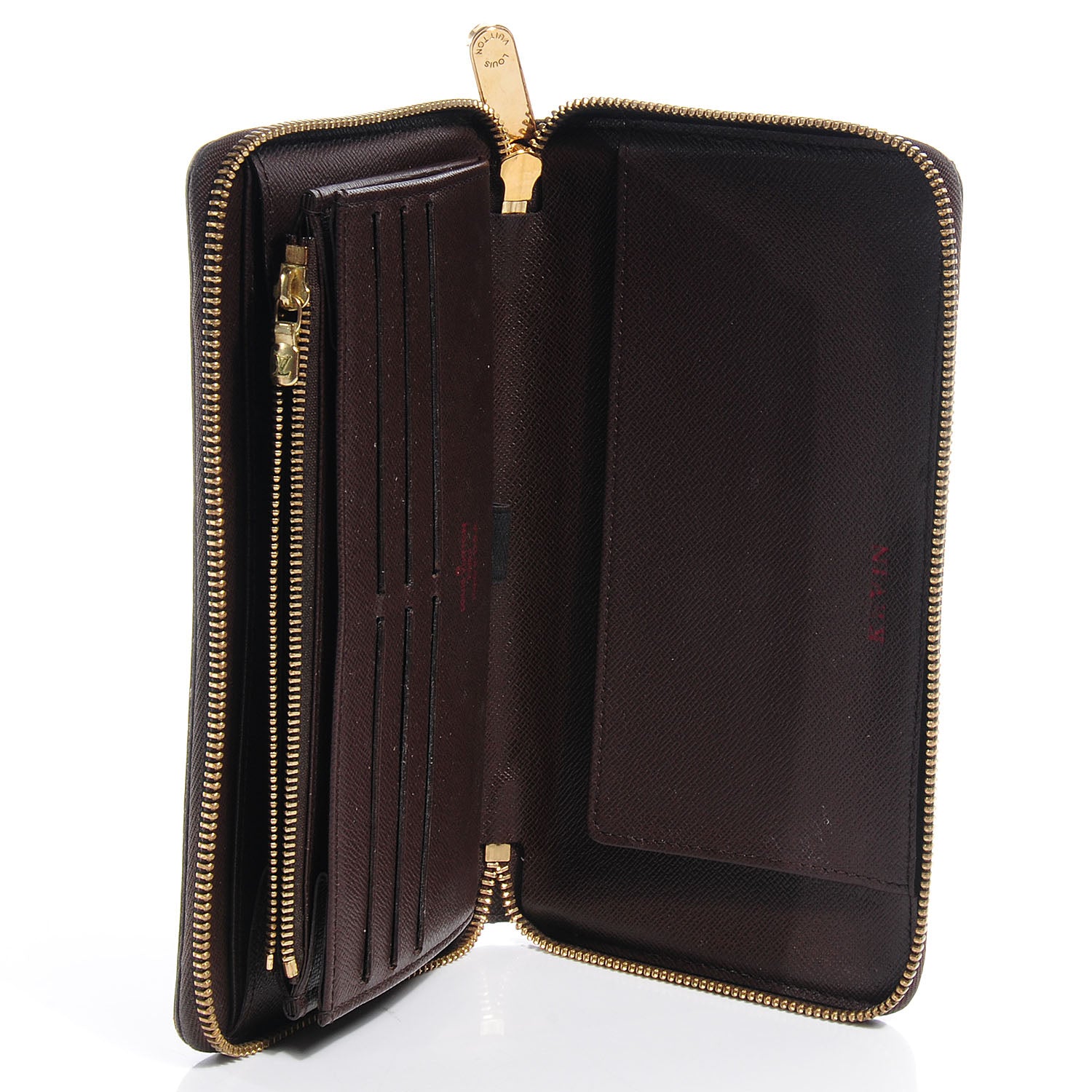 Louis Vuitton Damier Ebene Zippy Organizer Wallet 7 of 8