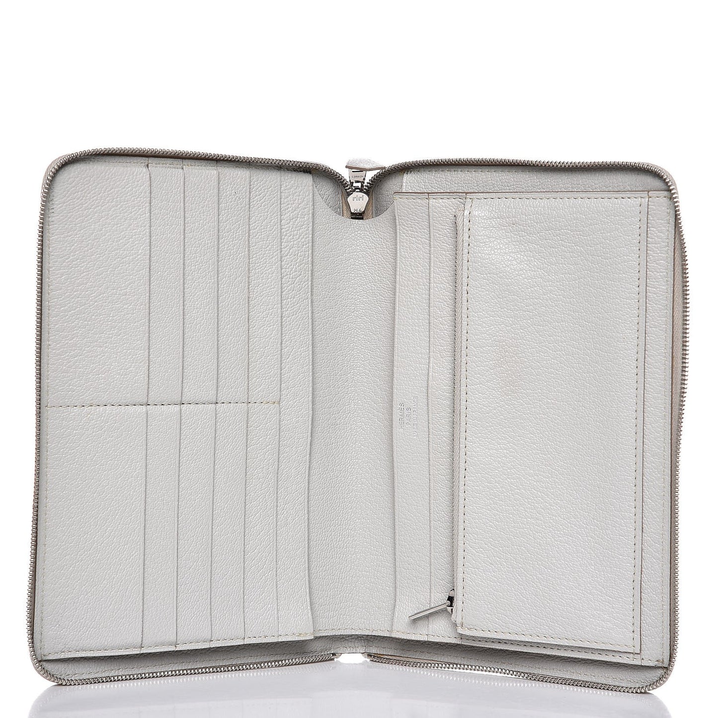 Chevre Mysore Azap GM Combined Wallet Gris Pale