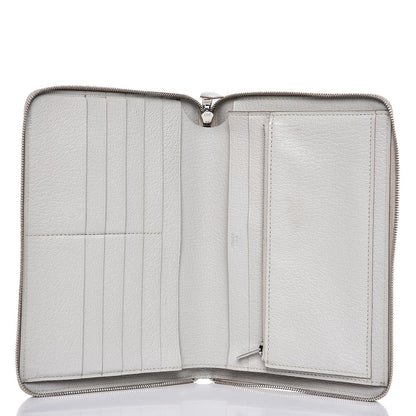 Hermes Chevre Mysore Azap GM Combined Wallet Gris Pale 5 of 11