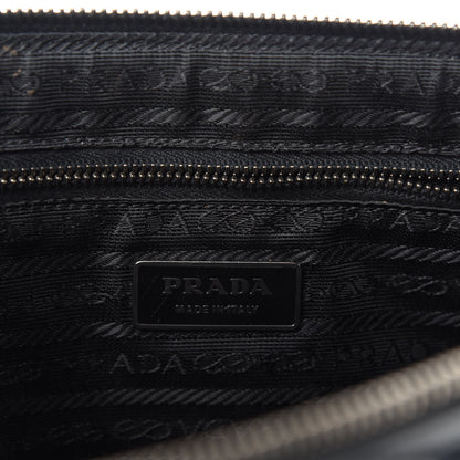 Prada Spazzolato Shoulder Bag Black 13 of 14
