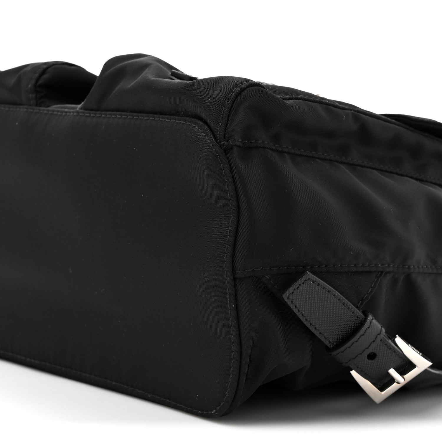 Prada Tessuto Nylon Saffiano Small Backpack Black 8 of 9