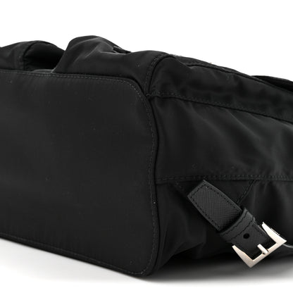 Prada Tessuto Nylon Saffiano Small Backpack Black 8 of 9