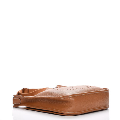Hermes Taurillon Clemence Evelyne III PM Gold 4 of 9