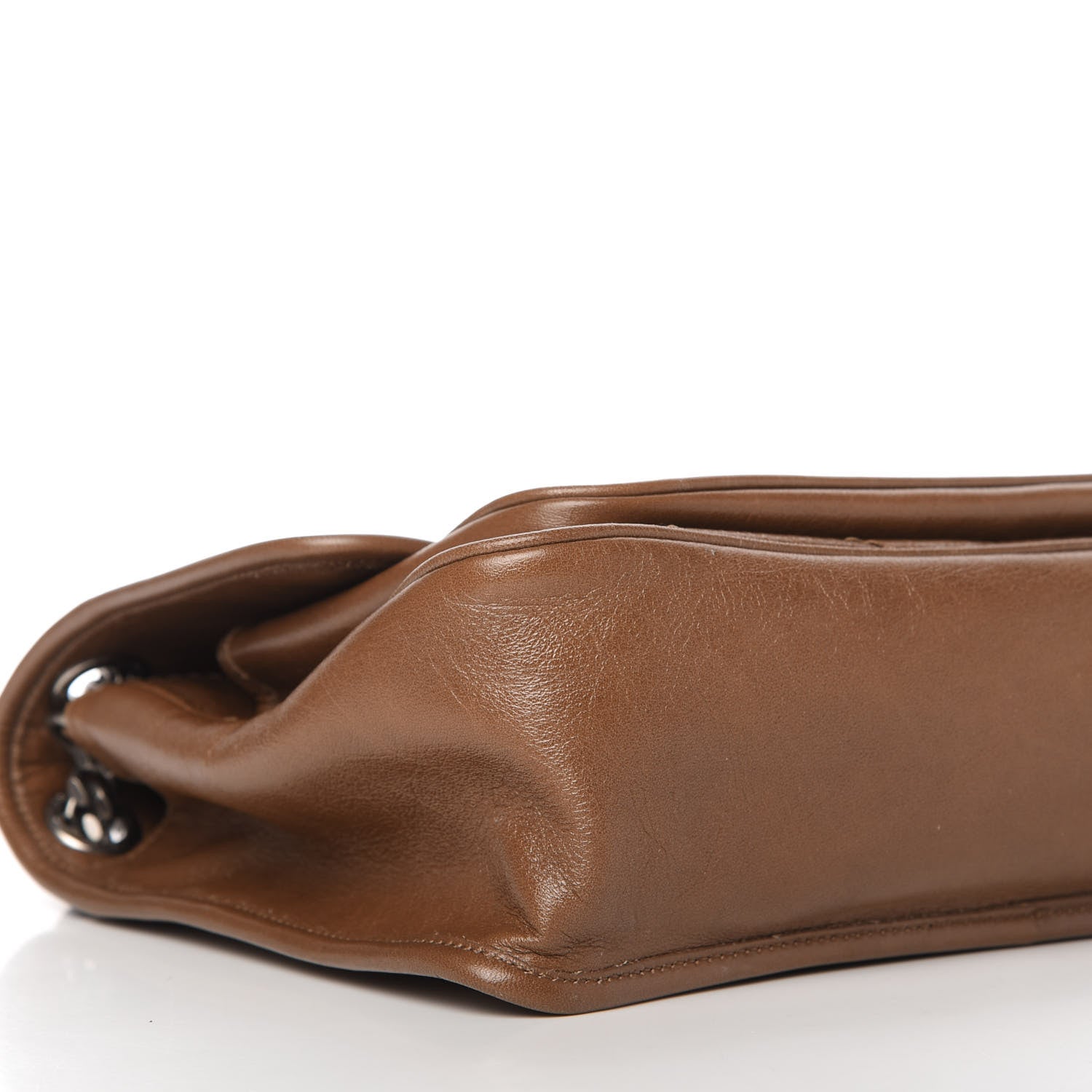 Saint Laurent Crinkled Calfskin Matelasse Monogram Medium Niki Chain Satchel Caramel 6 of 10