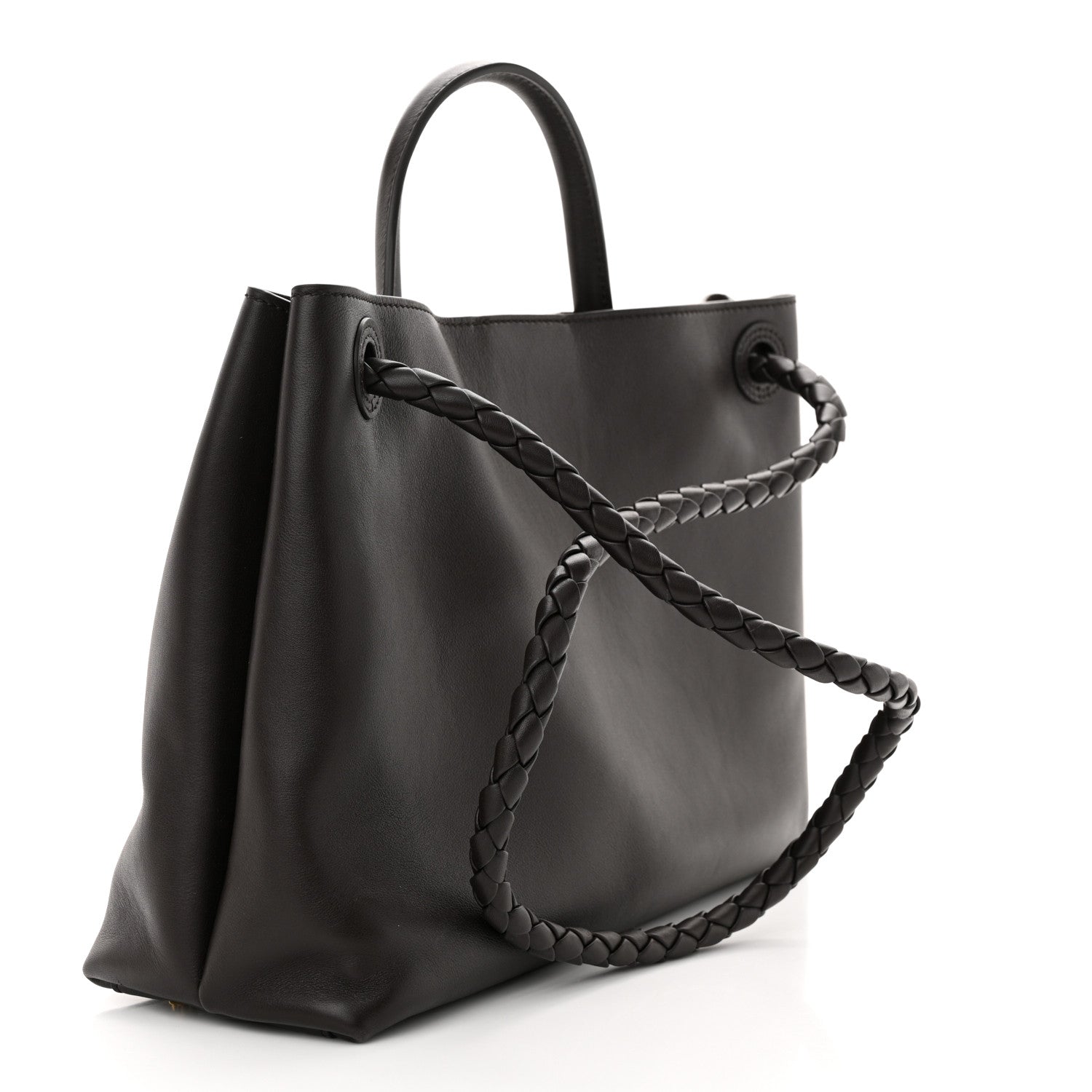 Bottega Veneta Silky Calfskin Medium Andiamo Shoulder Bag Fondant 3 of 10