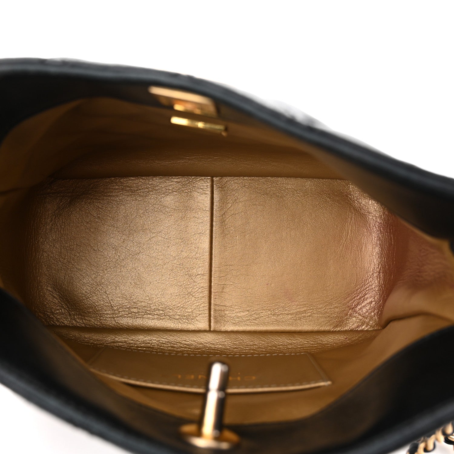 Chanel Lambskin Quilted Small Pearl Crush Hobo Black 5 of 10