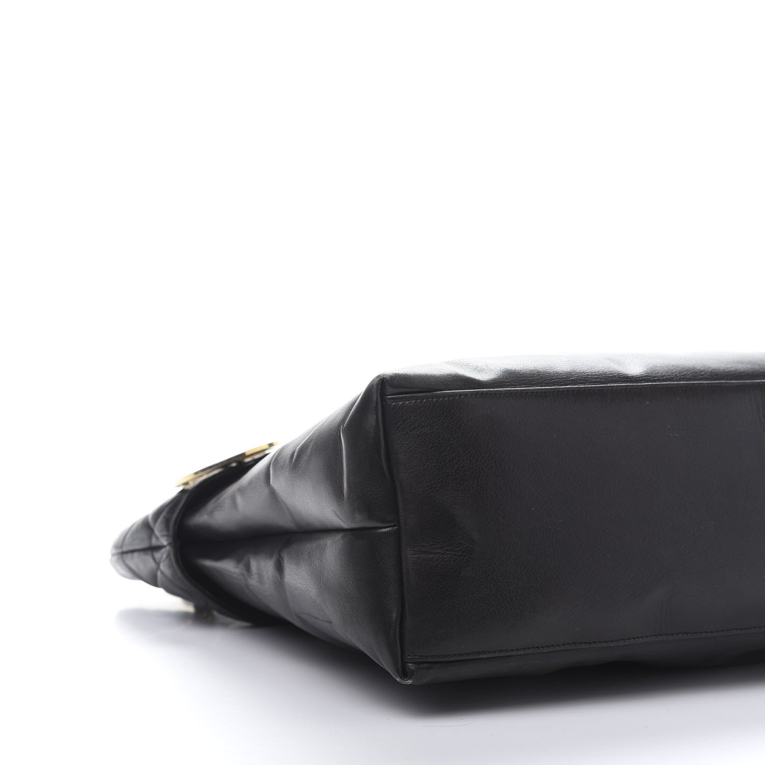 Chanel Calfskin Quilted Large Shoulder Bag Black 6 of 12