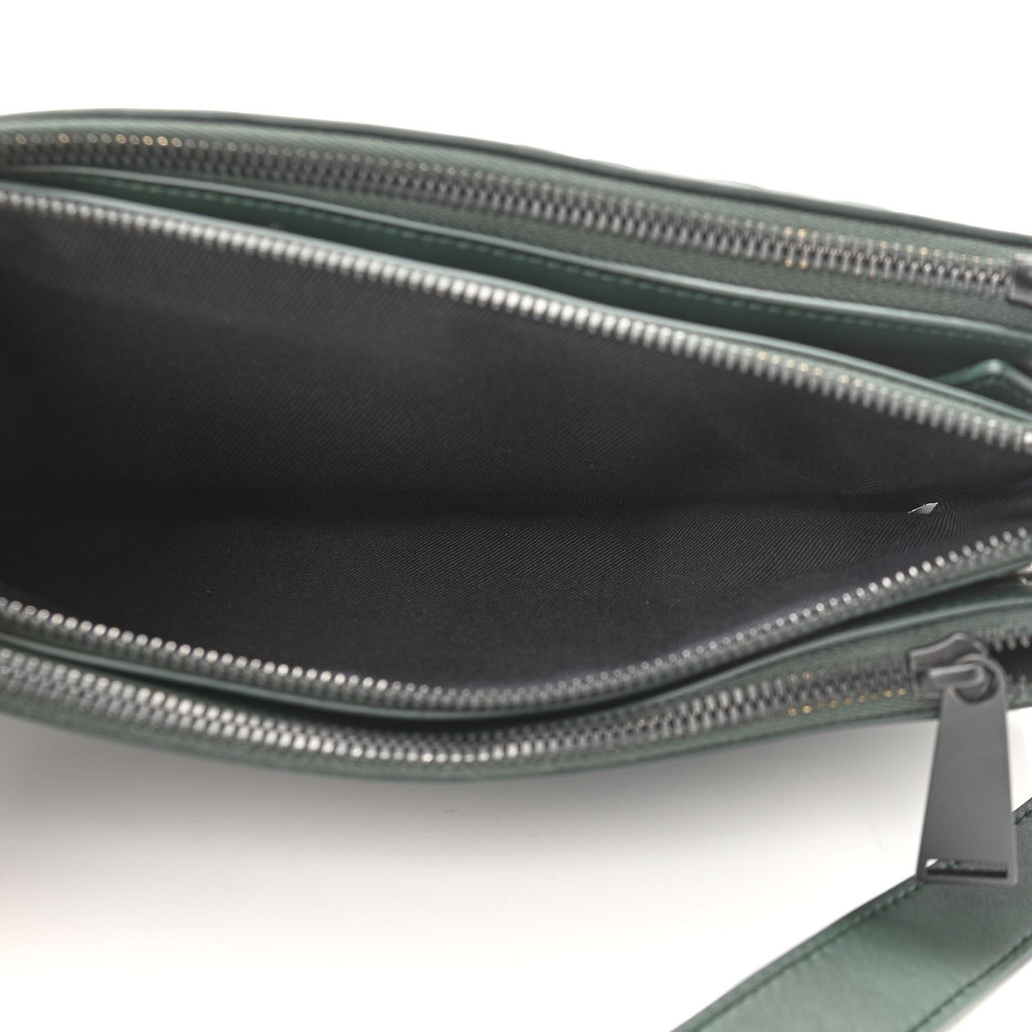 Nappa Intrecciato Triple Zip Messenger Bag Bottle
