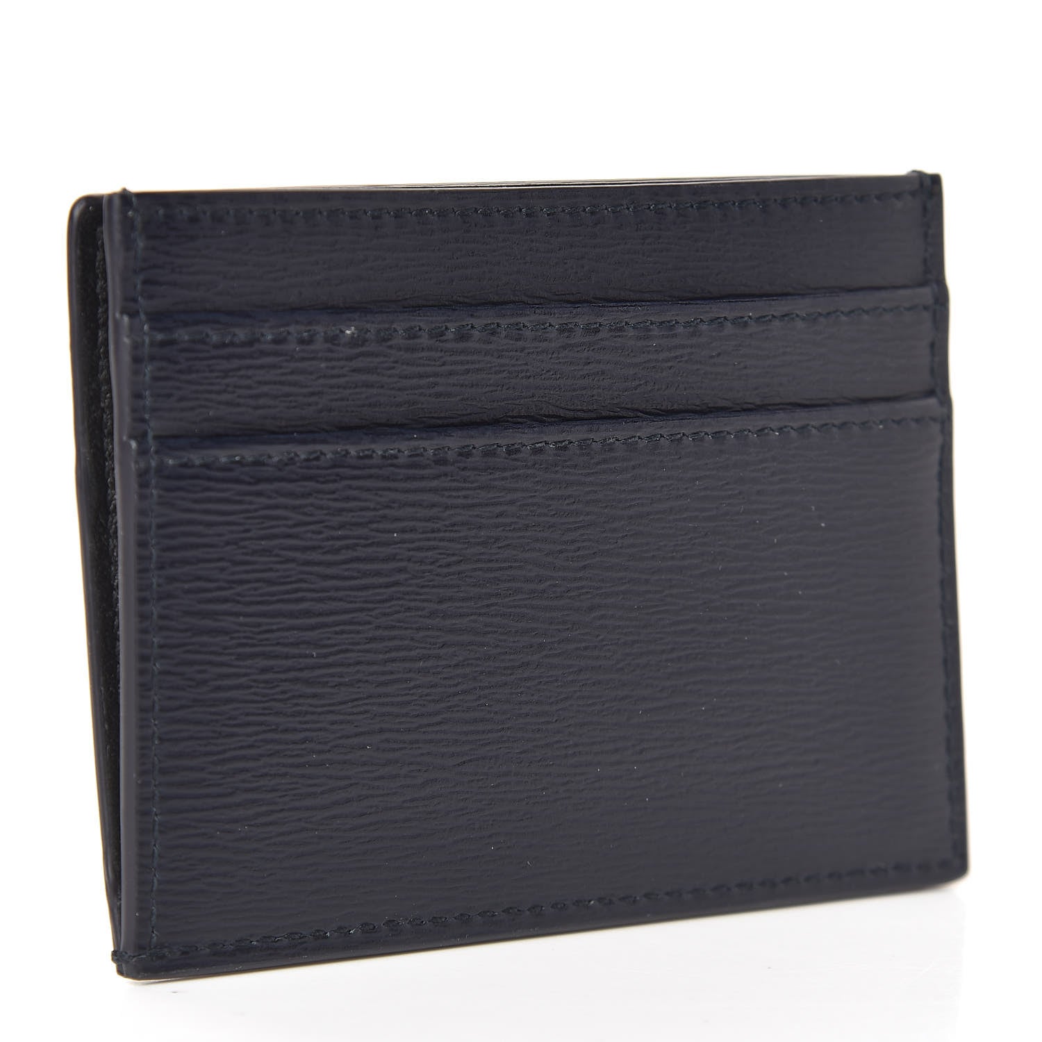 Christian Dior Calfskin Embossed Print Dior Alex Foxton Card Holder Black 3 of 6