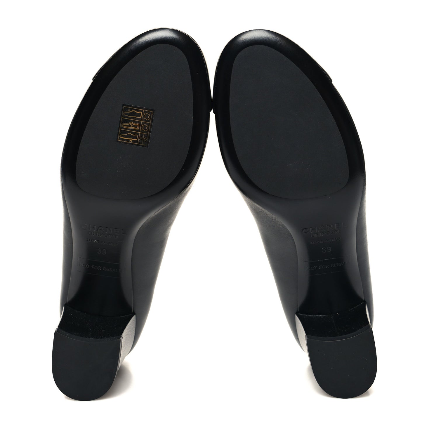 Lambskin Cap Toe CC Pumps 39 Black