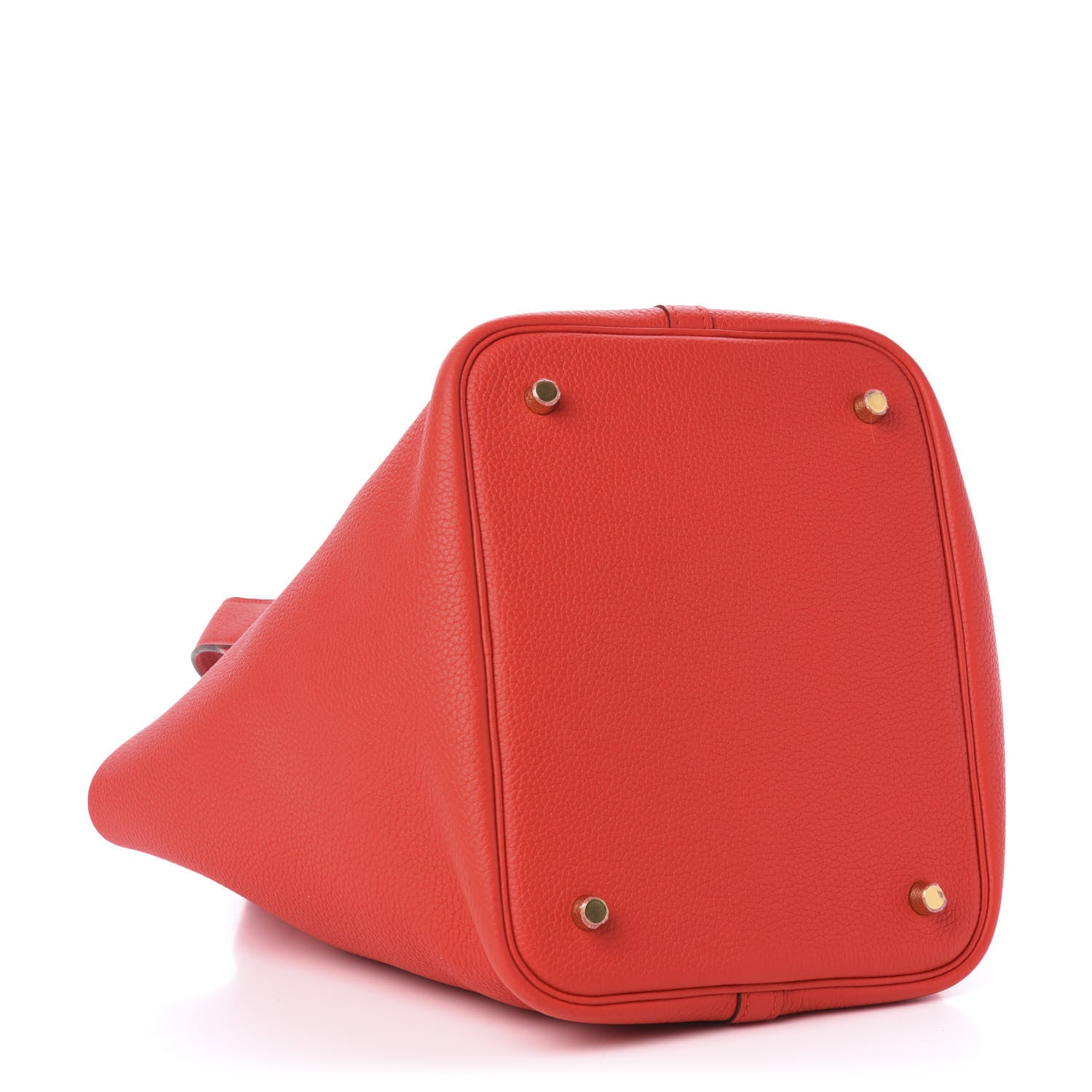 Hermes Taurillon Clemence Picotin Lock 22 MM Rouge De Coeur 4 of 11