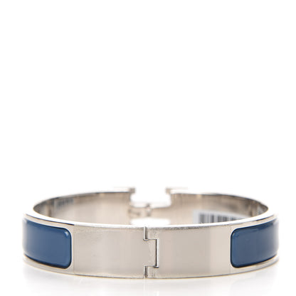 Hermes Enamel Narrow Clic Clac H Bracelet PM Bleu Profond 3 of 4