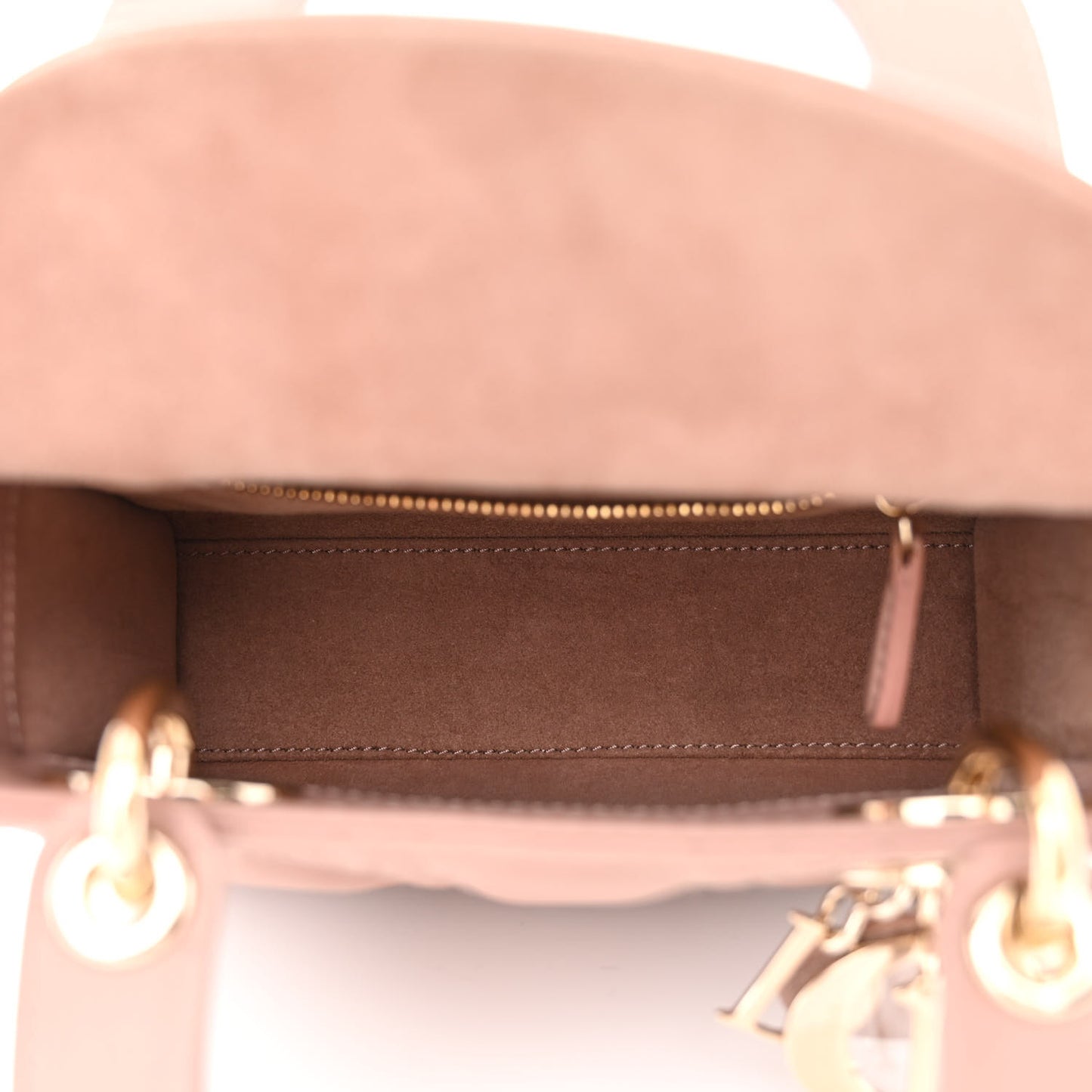 Lambskin Cannage Mini Lady Dior Blush