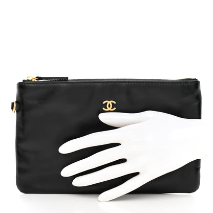 Chanel Shiny Calfskin Chanel 22 Removable Pouch Black 2 of 7