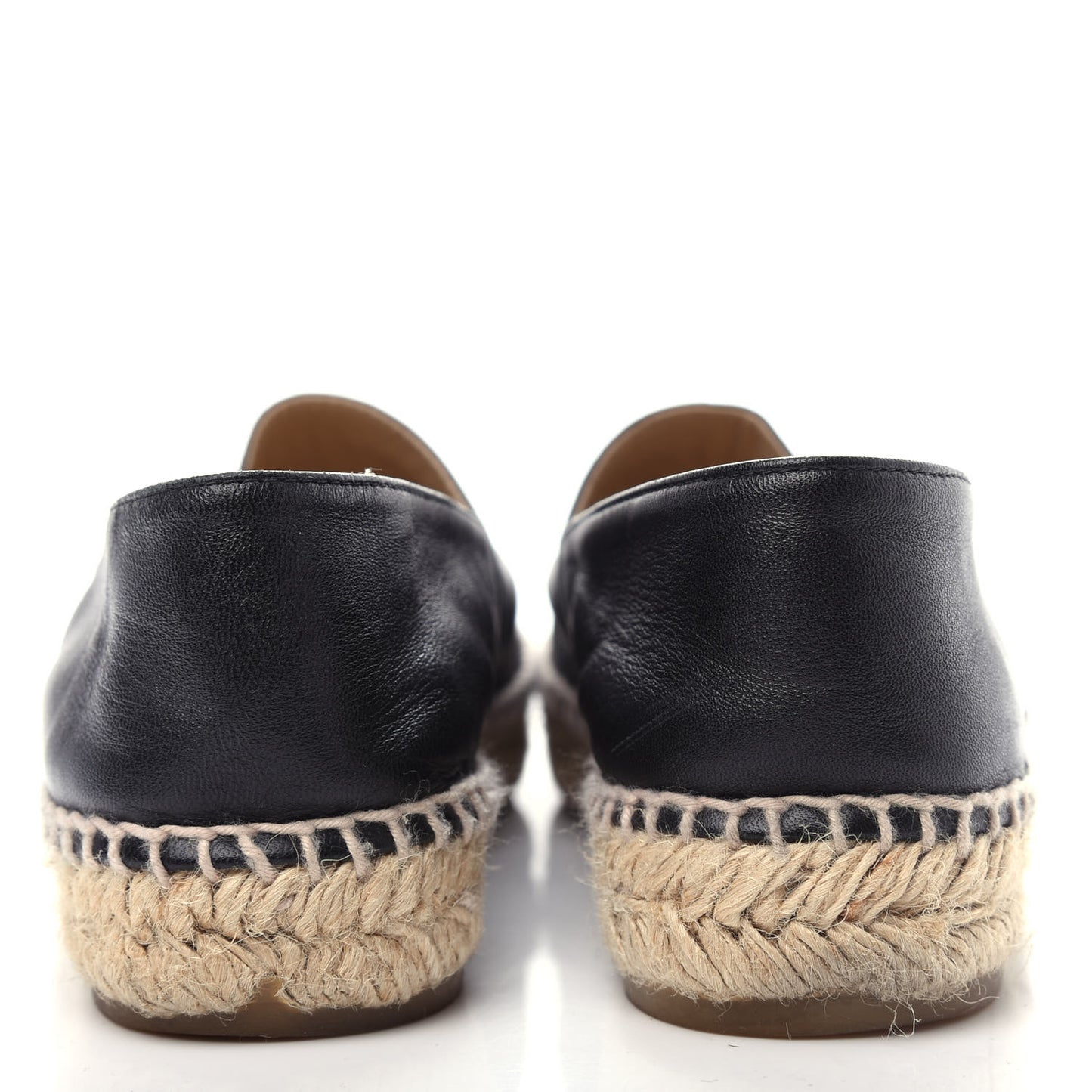 Lambskin CC Espadrilles 37 Black