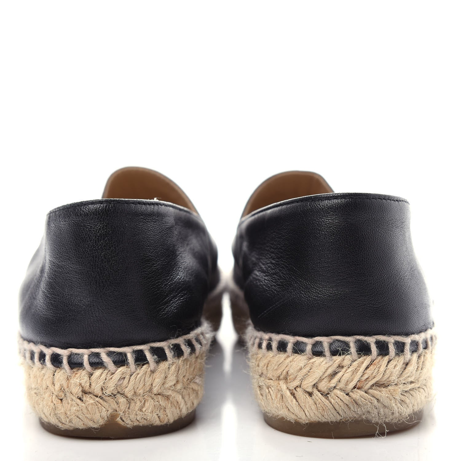 Chanel Lambskin CC Espadrilles 37 Black 7 of 10