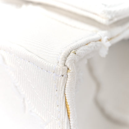 Balenciaga Denim Patchwork Small Hourglass Top Handle Bag White 9 of 13