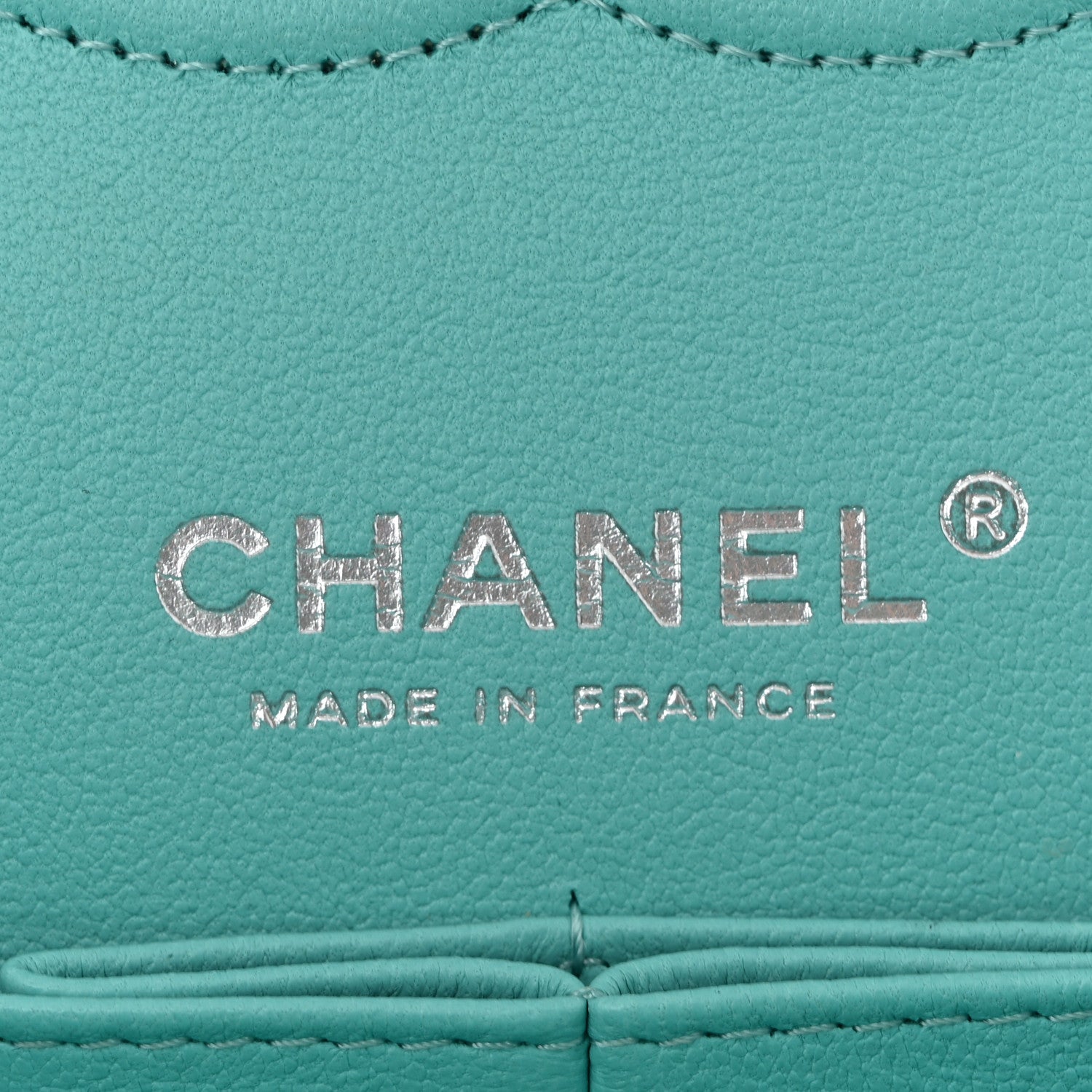 Chanel Lambskin Quilted Medium Double Flap Light Blue 6 of 12