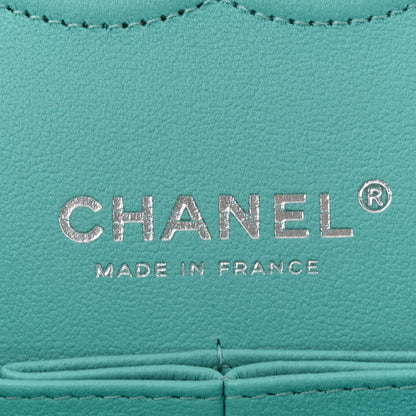 Chanel Lambskin Quilted Medium Double Flap Light Blue 6 of 12