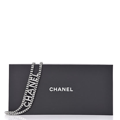 Chanel Crystal Logo Chain Belt Silver 5 of 5