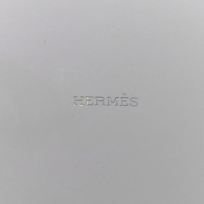 Hermes Lacquered Wood Boitakare Scarf Box Palladium Taupe 4 of 4