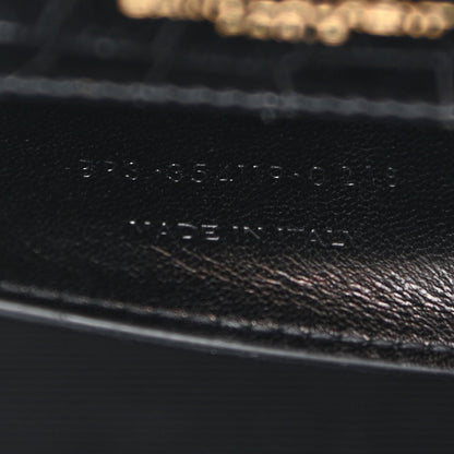 Saint Laurent Calfskin Crocodile Embossed Medium Classic Monogram Kate Tassel Satchel Blue Sapphire 7 of 8